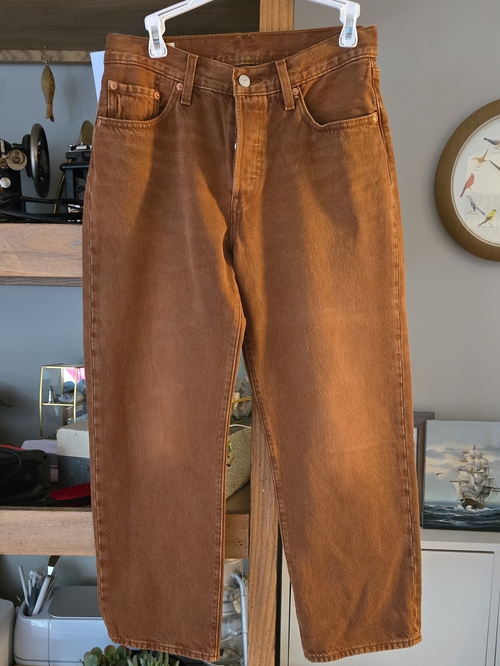 Levi's Camel Button Fly Demin Jeans
